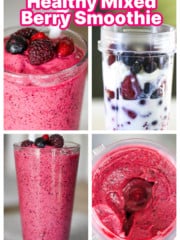 Healthy Mixed Berry Protein Smoothie
