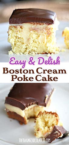 Boston Cream poke cake recipe