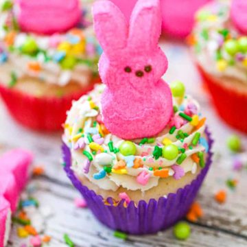 Easter Bunny Peep Cupcakes