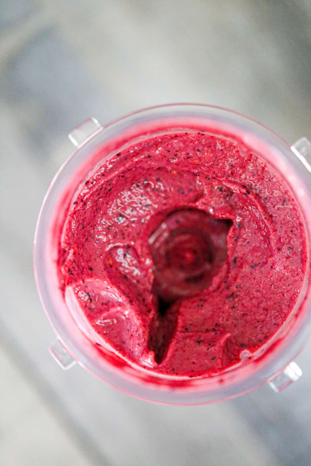 Healthy Mixed Berry Smoothie in blender