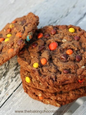 Monster Nutella and Peanut Butter Cookies
