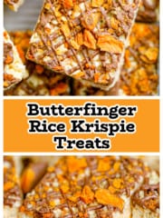 Butterfinger Rice Krispie Treats