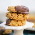 peanut butter cookie stack