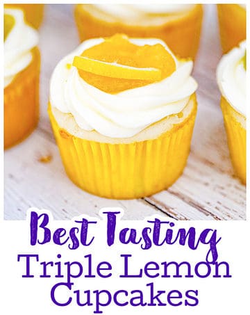 Triple Lemon Cupcakes