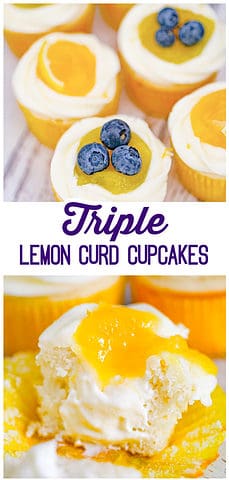 Triple Lemon Curd Cupcake