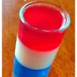 Red, White and Blue Bombers {Jell-O Shots}