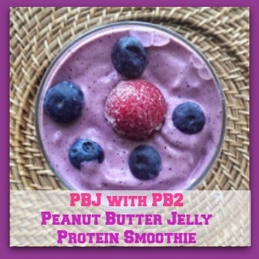 Peanut Butter and Jelly Protein Smoothie