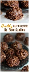 Healthy Dark Chocolate No-Bake Cookies