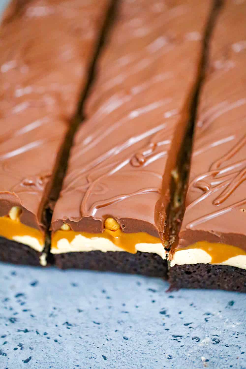 Outrageous Snickers Brownies