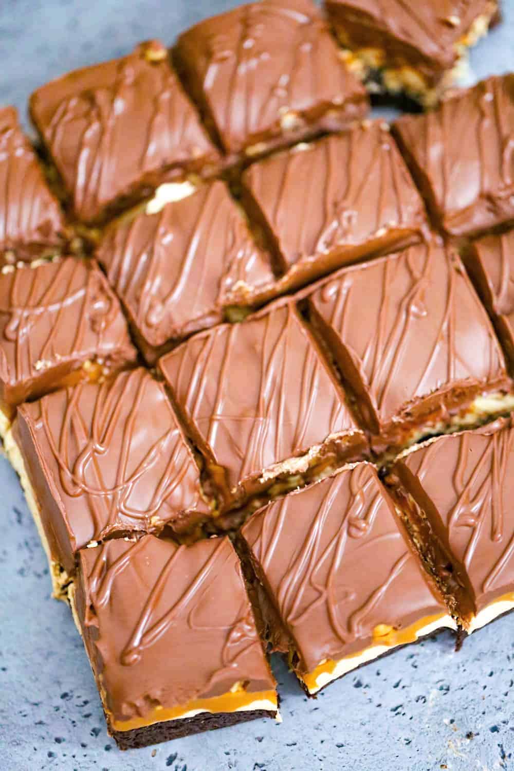 Outrageous Snickers Brownies