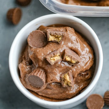 Healthy Reese's Peanut Butter Ice Cream!