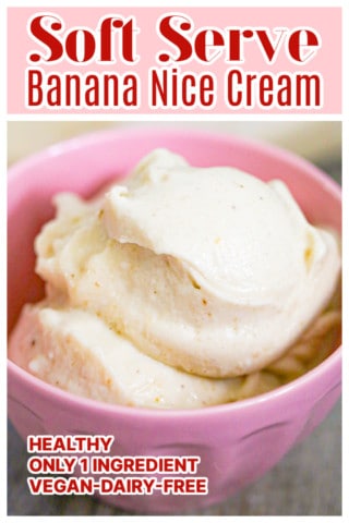 Soft Serve Banana Nice Cream