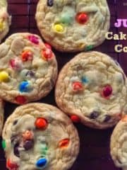 JUMBO Cake Batter Cookies {4 Main Ingredients}