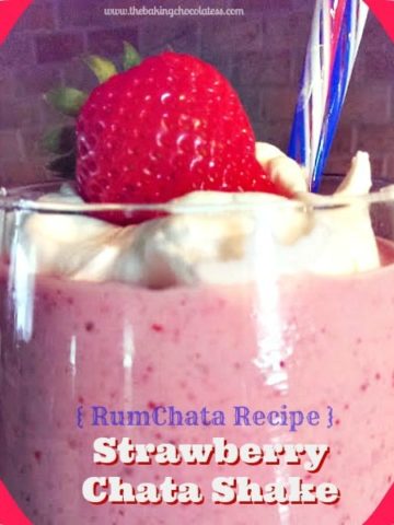 Strawberry RumChata Shake