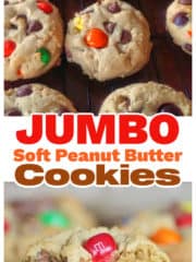 Soft JUMBO Peanut Butter Cookies