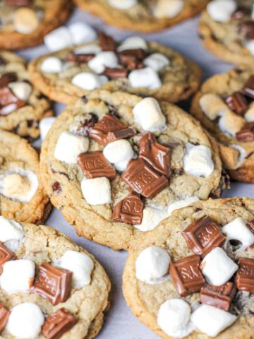 S'more Chocolate Chip Gooey Bliss Cookies