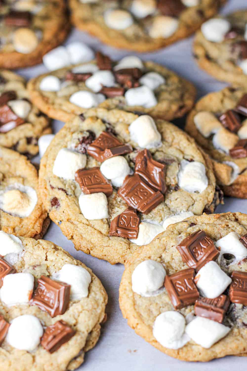 Gooey S’more Chocolate Chip Cookies