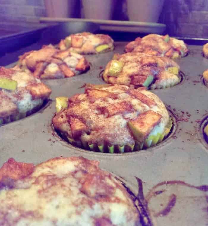 baking fall apple desserts in the oven