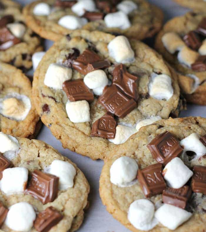 S’more Chocolate Chip Gooey Bliss Cookies - S’more Dessert