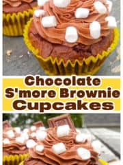 Chocolate S'more Brownie Cupcakes