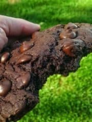 Extreme Chocolate Lovers Cake Mix Cookies {Recipe Makes 4 GIANT Cookies!}