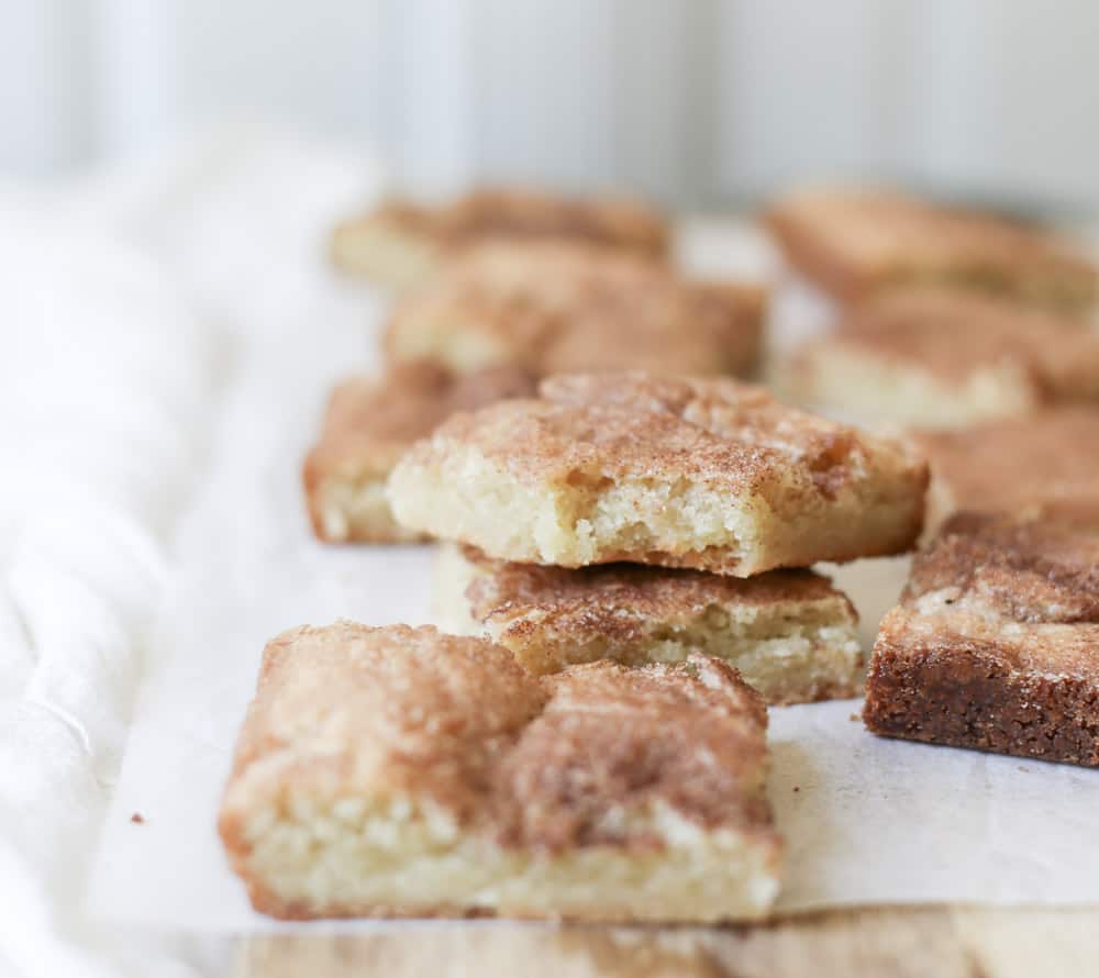 RECIPE Homemade Snickerdoodle Cookie Bars 