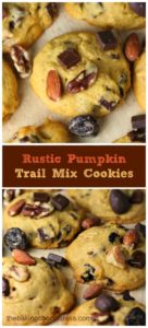 Rustic Pumpkin Trail Mix Cookies