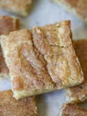 Home-made Snickerdoodle Cookie Bars