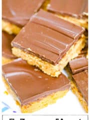 yummy view of 5 Ingredient Peanut Butter Bars