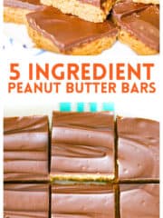 5 Ingredient Peanut Butter Bars Pinterest