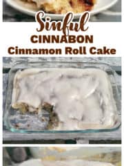 Sinful 'Cinnabon' Cinnamon Roll Cake