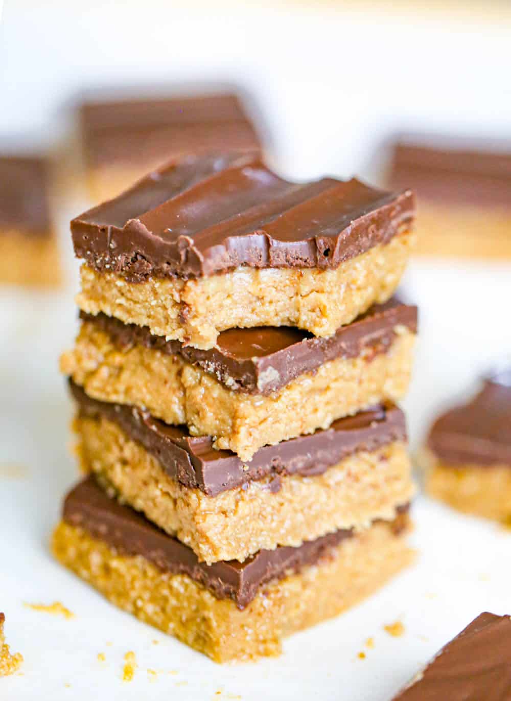 5 Ingredient Peanut Butter Bars Do-it-yourself no-bake bars