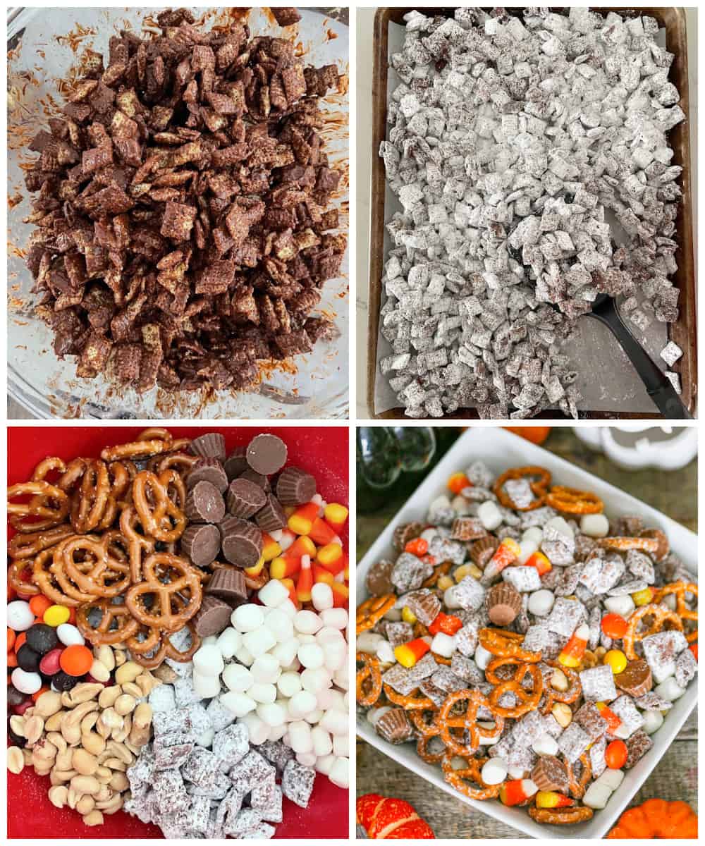 Halloween Party Puppy Chow mix recipe