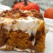 Pumpkin Butter Pecan Poke Cake! It's Insane!