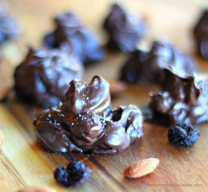 Chocolate Covered Almond Cherry Clusters