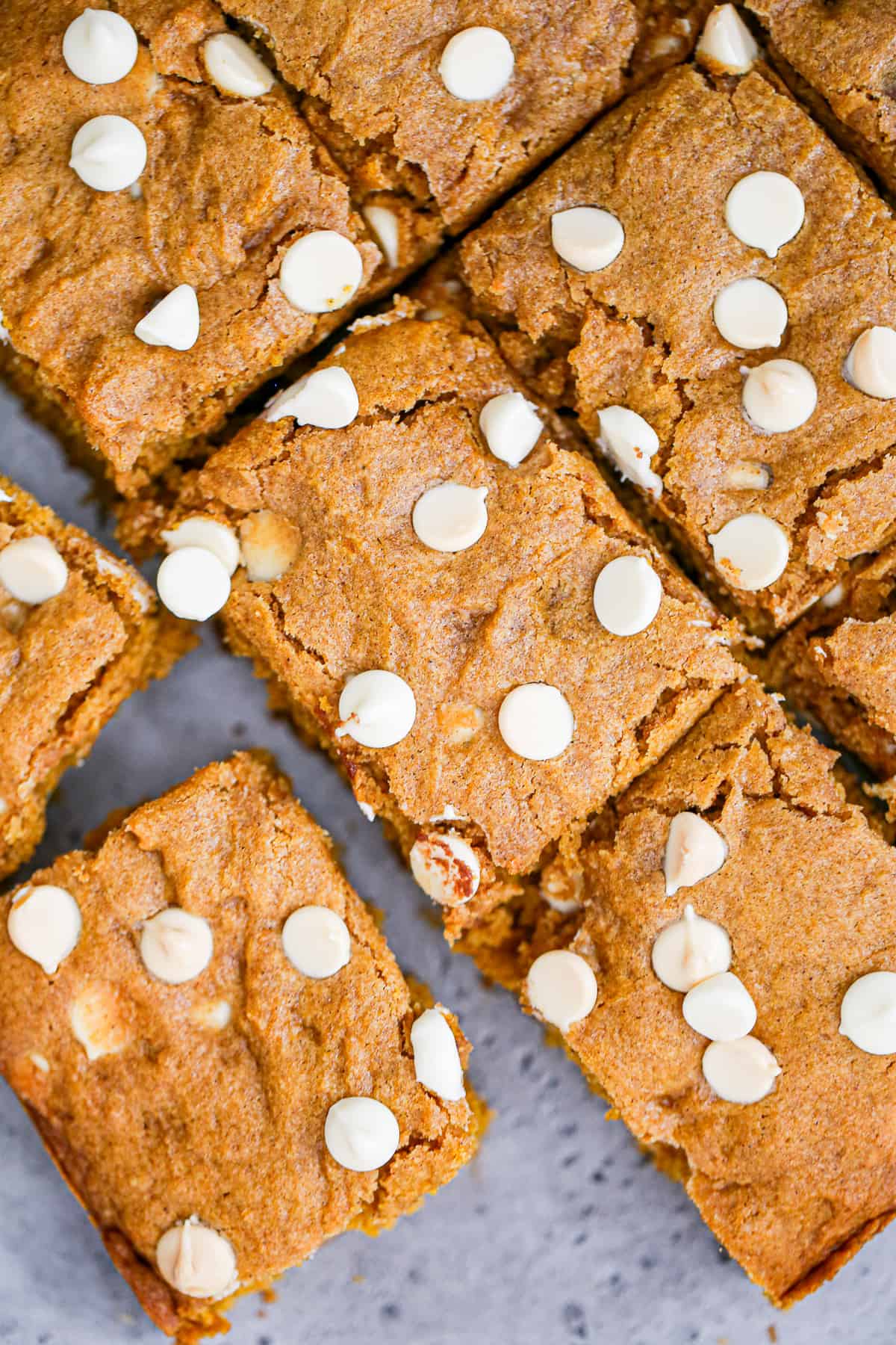 moist pumpkin bars with white chocolate chips recipe