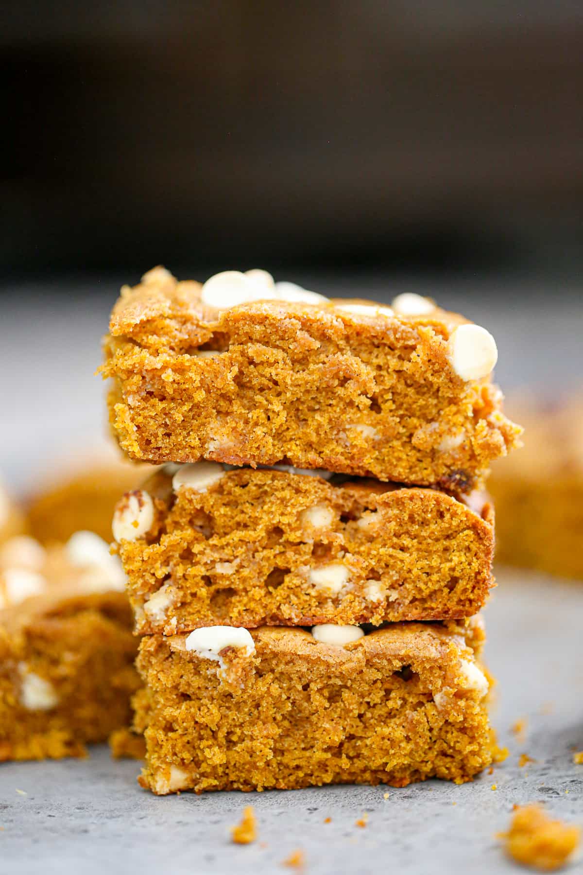 moist pumpkin bars with white chocolate chips recipe