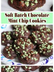 Soft Batch Chocolate Mint Chip Cookies