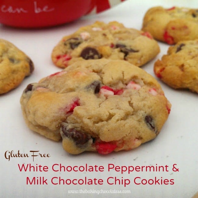 White Chocolate Peppermint &amp; Chocolate Chip Cookies