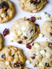 view of Best-Ever White Chocolate Cranberry Cookies