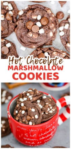 Hot Chocolate Marshmallow Cookies