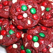 Santa's Red Velvet Cookies