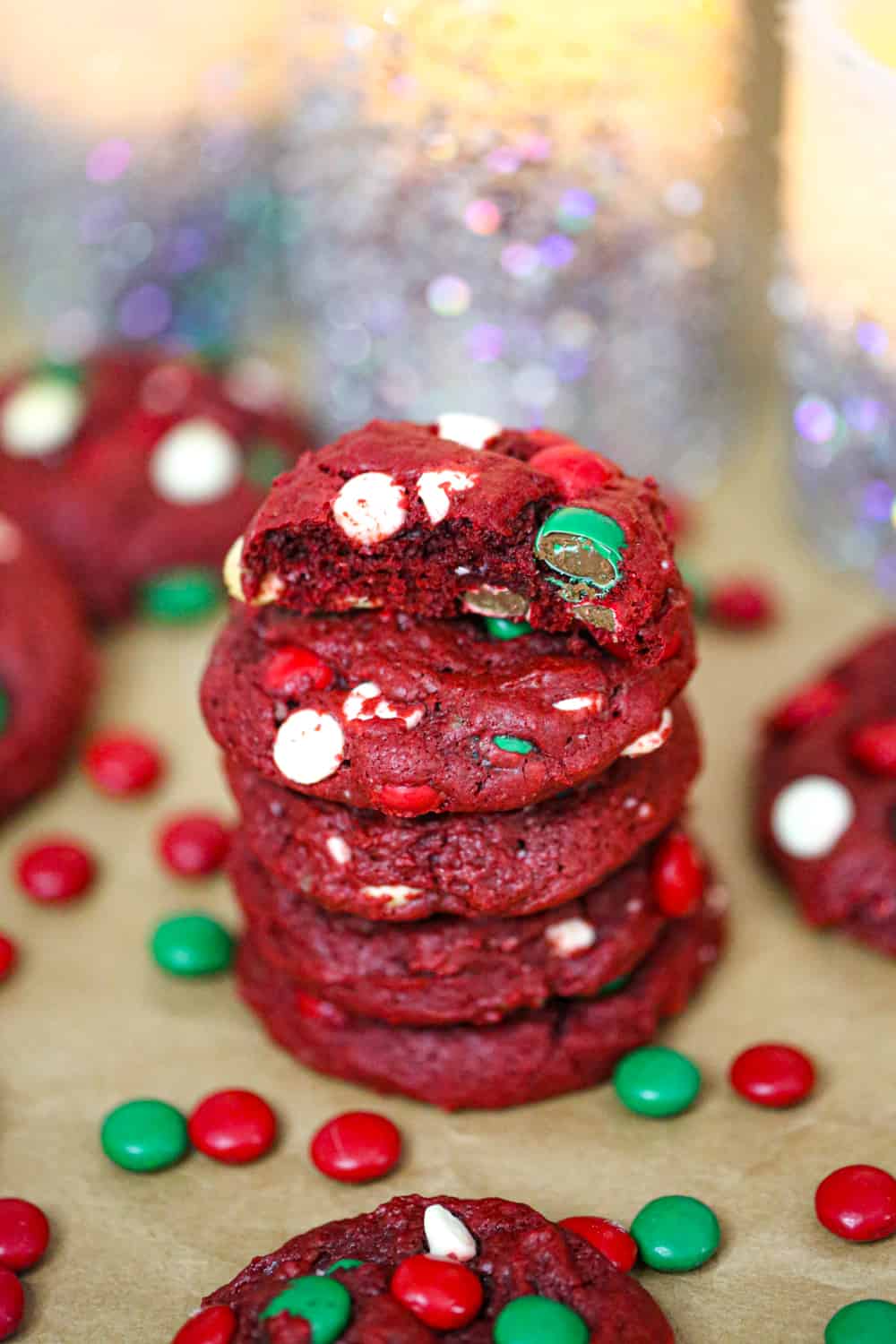 Santa's Red Velvet Cookies