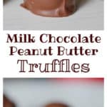 Milk Chocolate Peanut Butter Truffles!
