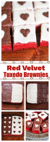 Red Velvet Tuxedo Brownies