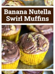 Banana Nutella Swirl Muffins!