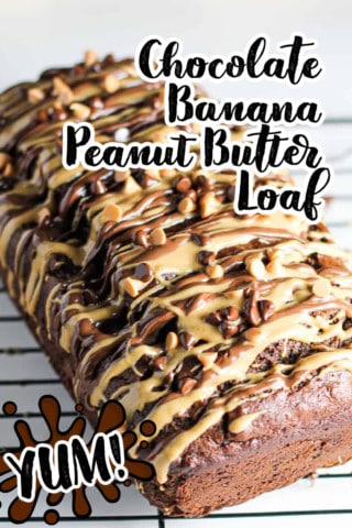 Chocolate Banana Peanut Butter Loaf