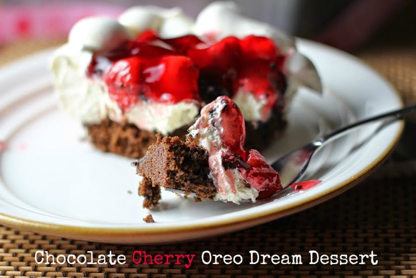 Chocolate Cherry Oreo Dream Dessert
