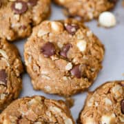 Flourless Peanut Butter Chocolate Chip Cookies