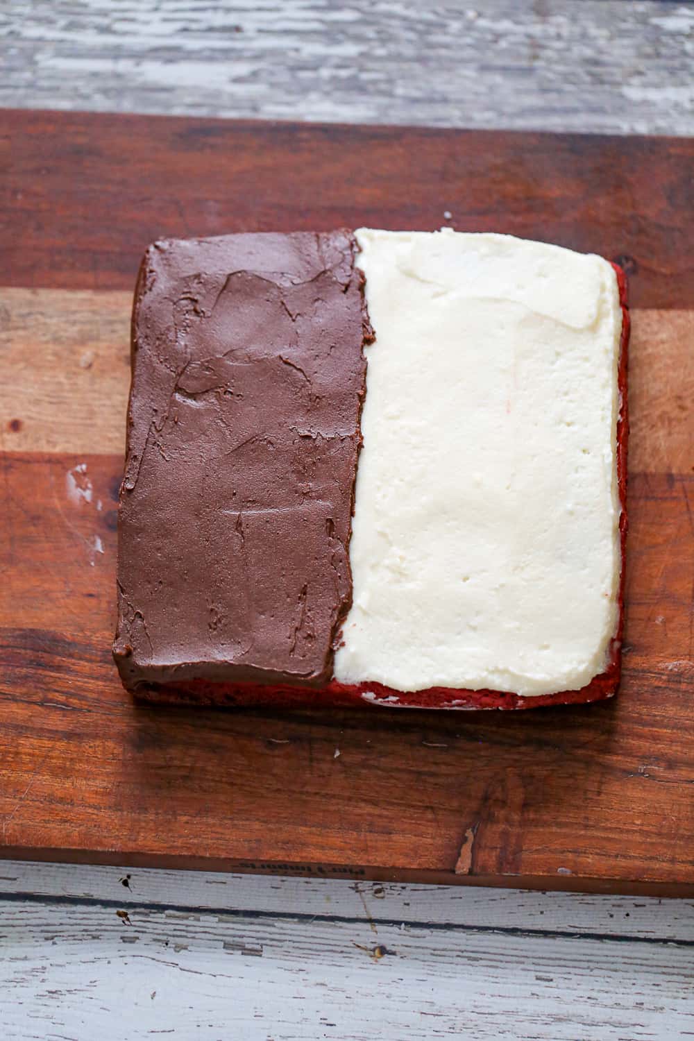 cake mix red velvet brownies